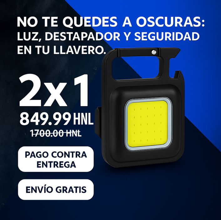 LumoKey™ - Mini Linterna Recargable de Llavero